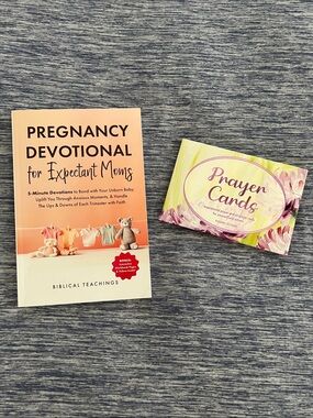 “Pregnancy Devotional Book for Expectant Moms” & Prayer Cards Bundle